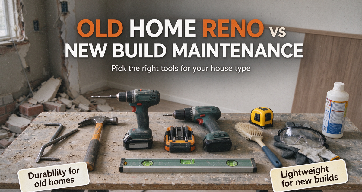 What Tools Do You Need? Old House Renovation vs New Home Upkeep for All Home Styles