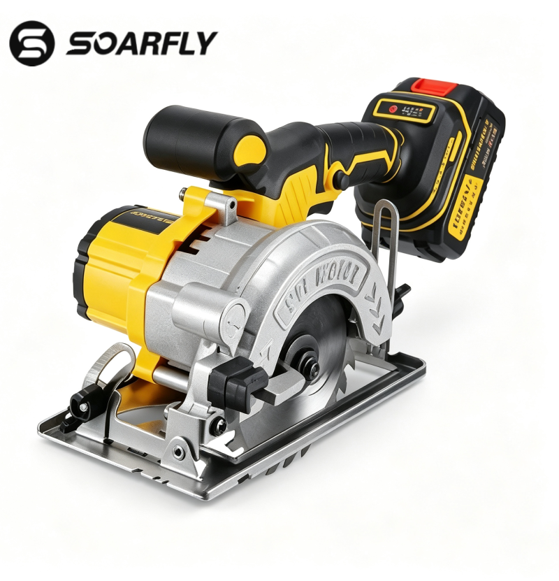 Serra circular profissional sem fio SOARFLY - máquina de corte de alto torque para múltiplos materiais, ideal para madeira