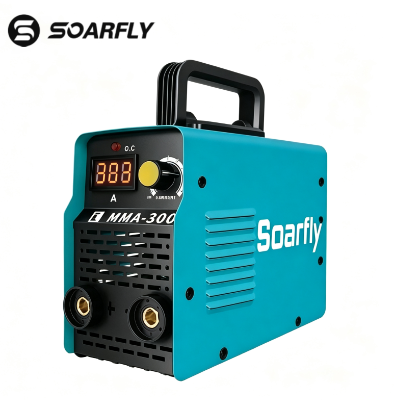 Soldadora a arco portátil mini SOARFLY MMA-300 - Máquina de solda inteligente com eletrodo revestido e proteção avançada contra sobrecarga