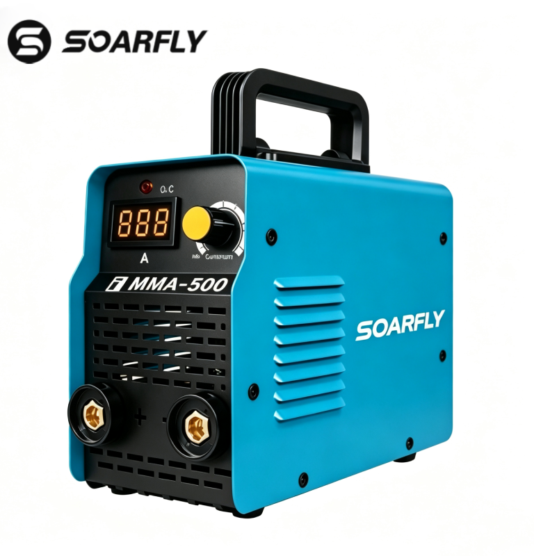 Máquina de solda inversora portátil SOARFLY MMA-500 - Soldador de arco IGBT para trabalhos pesados com kit completo de acessórios