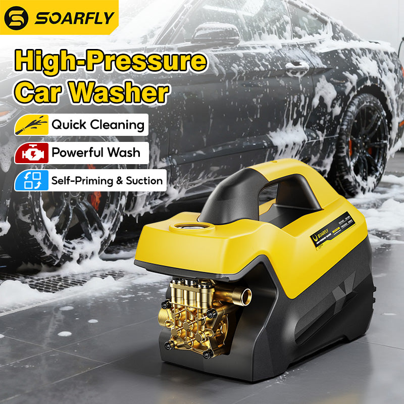 SOARFLY Pressure Washer Heavy Duty Car Washer High Pressure Portable High Power Sprayer 3800 Carwash
