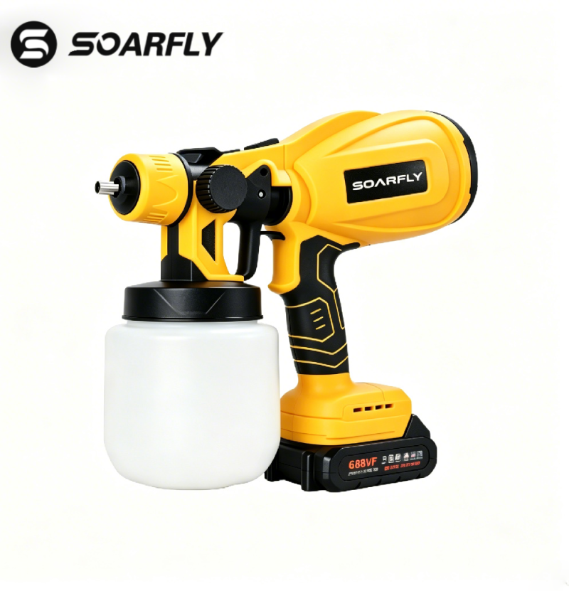 Pistola Elétrica de Pintura sem Fio SOARFLY Máquina Portátil de Pintura por Pulverização de Alta Potência e Alta Pressão
