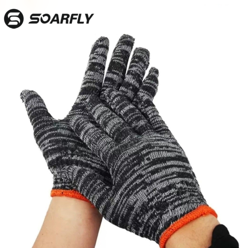 Luvas de segurança de algodão SOARFLY  Luvas de trabalho com proteção espessa, seguras e eficientes para uso industrial