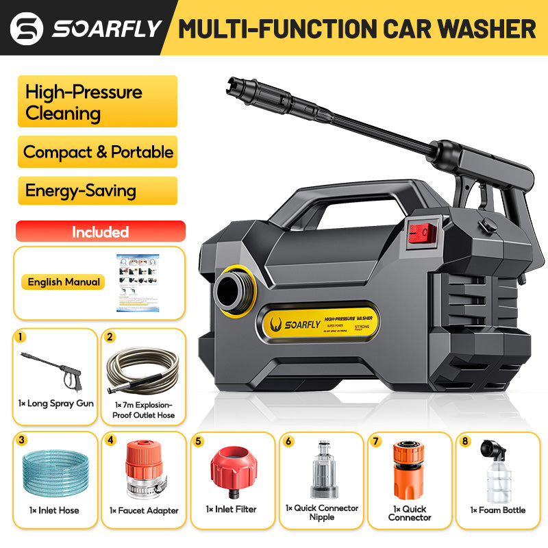 SOARFLY 2026 Pressure Washer Heavy Duty Portable Power Sprayer Car Washer NEW RANK